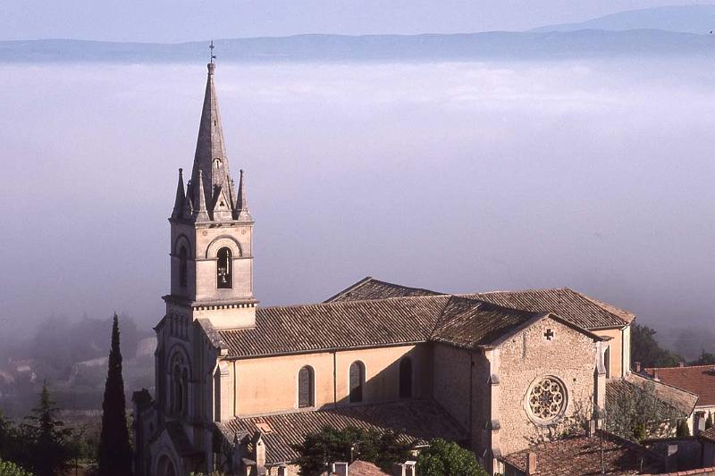 France 99 Bonnieux Misty Church.jpg
